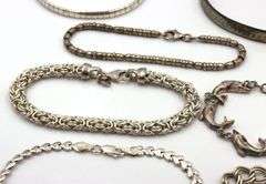 Vintage 925 sterling silver group lot of 7 bracelets