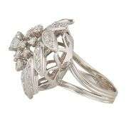 Vintage 2.05ctw Round Diamond Spiral Cocktail Ring in 14K