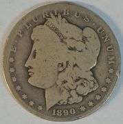 Scarce key date 1890-CC Morgan Silver Dollar in circ