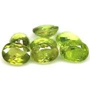 Collectors 8.74ct rich lime yellow Sphene set