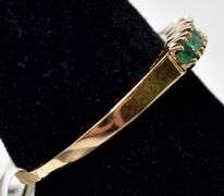 Lovely Emerald Ring in 14K Yellow Gold
