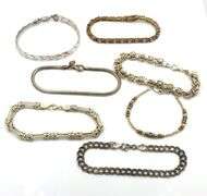 Group lot of 7 Vintage 925 sterling silver bracelets