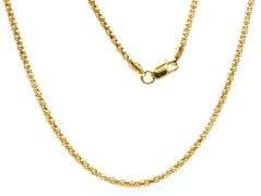 Popular 14K YG Popcorn Link Necklace