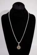 .925 Sterling Silver Pendant w/ Citrine Gemstone