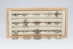 .925 Sterling Silver Curated 20 Ring Lot Various Sizes & Styles