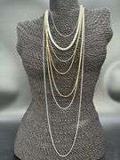 Sterling Silver Layered Snake Chain Set 7 Chain 925 Italy 36", 28", 24", 22", 20", 18", 15"