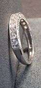 14K White Gold Natural Diamond Wedding Band