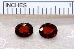 Fiery Natural Spessartine Pair