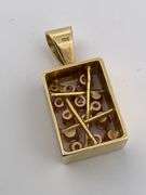 CERTIFIED 18K YELLOW GOLD DIAMOND PENDANT
