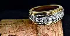 Bold Man's 14K Diamond 1 Ct. T. W. Band
