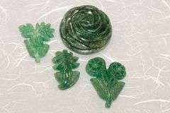 Natural Aventurine Carvings - Lot of 4