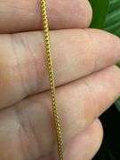 10k Yellow Gold Solid Franco Wheat Rope Chain 1.2mm Necklace 16"