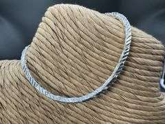 Italian Sterling Silver 925 Diamond Cut Cardono 7" Bracelet