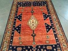Stunning Kazak Rug 4.2x6.2