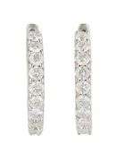 Sonia Bitton 1.60ctw Diamond Shared Prong Hoop Earrings in 14K