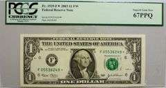 Superb 2003 $1 Star Replacement Note Atlanta PCGS 67 PPQ!