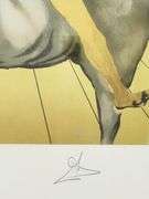 Exclusive Salvador Dali Signed Lithograph 'Chevalier Surréaliste (Jinete de Velazquez)', 1980