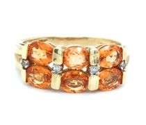 Lovely 14K YG Orange Topaz Ring