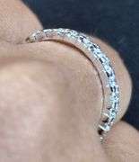 14K White Gold Natural Diamond Wedding Band