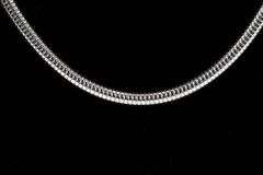 Sterling Silver Flexible Round Snake Chain 4mm 925 Italy New Necklace 28"