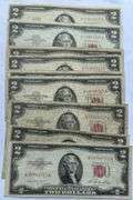 2 Each 1953 Series & 1963 Red Seal US Notes