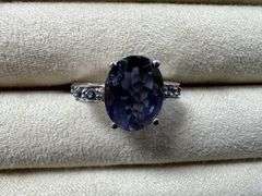 Sterling Silver 925 Iolite Gemstone Ring Size 6