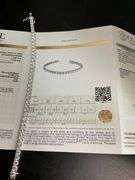 CERTIFIED BRAND NEW 14K WHITE GOLD TENNIS BRACELET. 11.00 CARATS OF DIAMONDS.