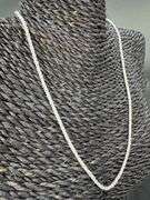 Italian 925 Sterling Silver 2.5mm Diamond Cut Margarita Chain 18" Necklace
