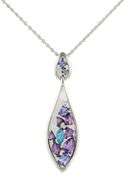 Allison Kaufman Multi-Colored Gemstone and 0.06ctw Diamond Pendant Necklace in 14K