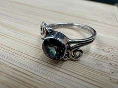 Sterling Silver Mystic Quartz Ring Size 7