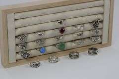 .925 Sterling Silver Ring Assortment Various Sizes & Styles (20 Ring Lot)