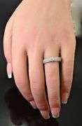 Stunning 14K White Gold Diamond Band