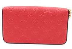 Louis Vuitton Felicie Pouchette Scarlet Monogram Repreinte Bag