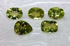 Sparkling Natural Peridot - Lot of 5