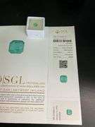 CERTIFIED 0.87 CARAT NATURAL GREEN EMERALD