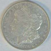 Creamy-white upper end 1878-P (Rev of '79) Morgan Silver Dollar