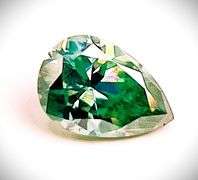 Beautiful 3.22 Ct Mint Green/Ice Blue Pear Lab Simulated Dimond