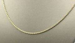 14kt Yellow gold rope chain necklace