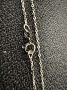10k White Gold 1.22mm Rolo Chain 18" Necklace