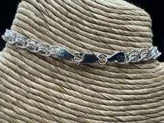 Sterling Silver Italian Love Heart Chain 5.5mm Solid 925 Italy Infinity Promise Bracelet Anklet 9"