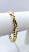 Sharp 24.5 Gram 14 Kt Gold Plate Curb Link Bracelet