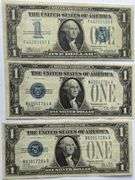1928 A B 1934 Clean $1 Silver Certificates