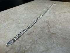 Sterling Silver Solid Miami Cuban Link Chain 4.2mm 925 Italy Heavy Curb Bracelet 7" Inch