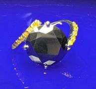 42 Natural Yellow Diamonds With a 6.5 Ct Silk Black Moissanite Centerstone Natural Yellow Diamond 2 