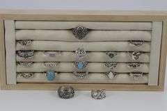 .925 Sterling Silver Ring Assortment Various Sizes & Styles (20 Ring Lot)