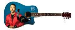 Kane Brown Autographed 1/1 Custom Graphics Photo Guitar ACOA