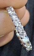 14K WHITE GOLD LAB GROWN DIAMOND WEDDING BAND