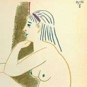 La Comedie Humaine 29.1.54-III by Picasso