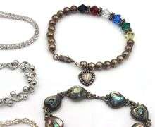Vintage 925 sterling silver group lot of  bracelets