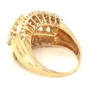 14kt Yellow gold 1.75ctw marquise diamond wide band